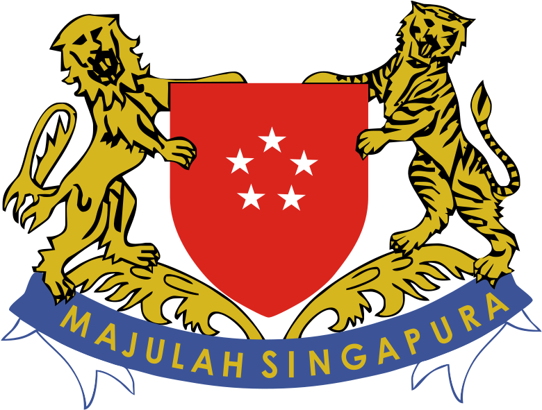 Singapore Coat Of Arms (792x599), Png Download