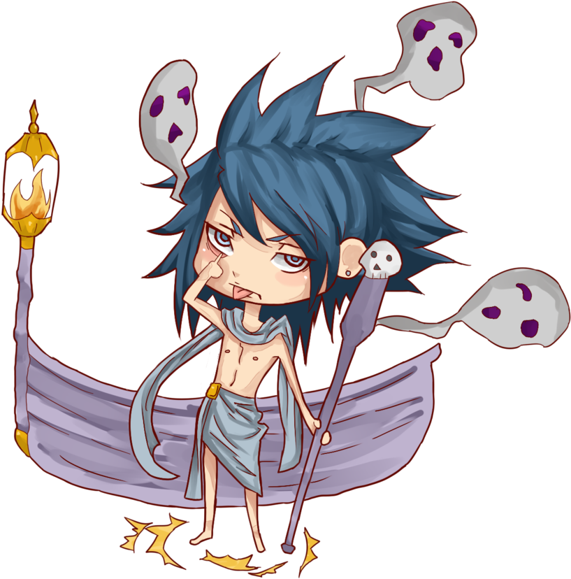 Picture Free Hades By Flauwoo On Deviantart - Chibi Hades (900x893), Png Download