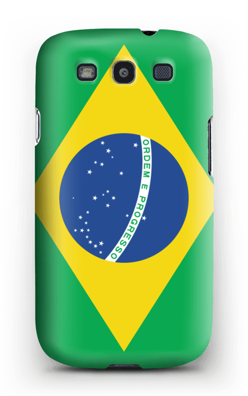 World Cup 2018 Brazil Case Galaxy S3 - Papel De Parede Celular Bandeira Do Brasil (502x800), Png Download