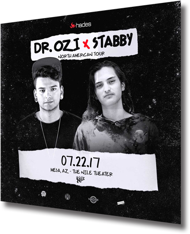 Ozi & Stabby At The Nile Theater The World Famous Nile - Nile Theater (500x500), Png Download