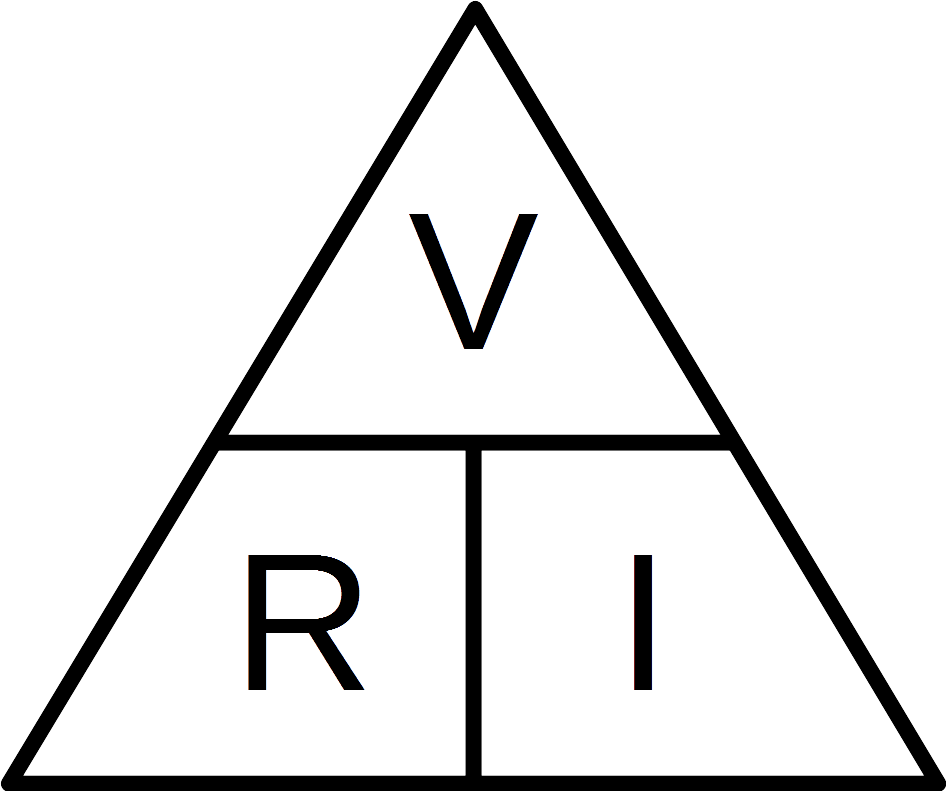 File - Triangulo-ohm - Triangulo Ley De Ohm (946x791), Png Download