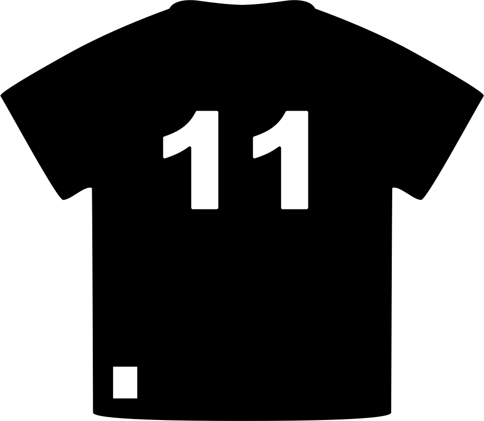 Brazil Soccer Player T-shirt Of Number 11 Comments - Soccer Shirt Icon Png (981x852), Png Download