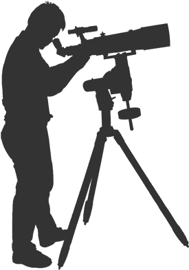 Telescope Png - Man Looking Through Telescope Png (319x400), Png Download