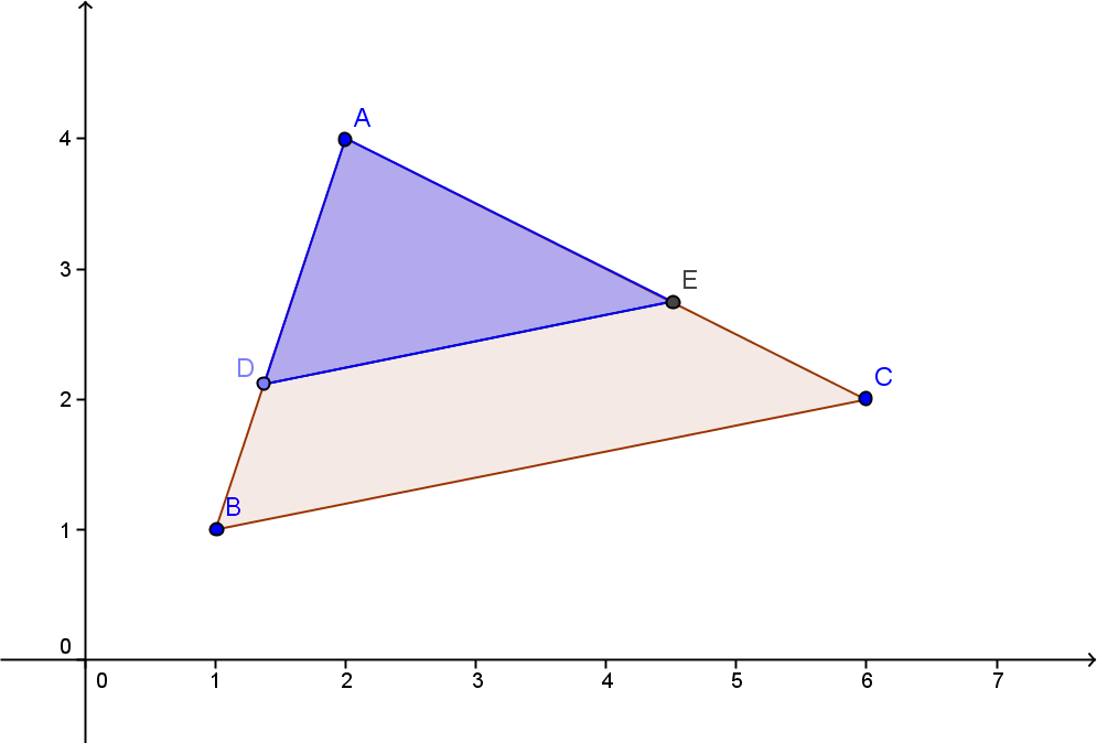 3) Si Tenemos Un Triángulo Abc Y Trazamos El Segmento - Triangle (995x674), Png Download