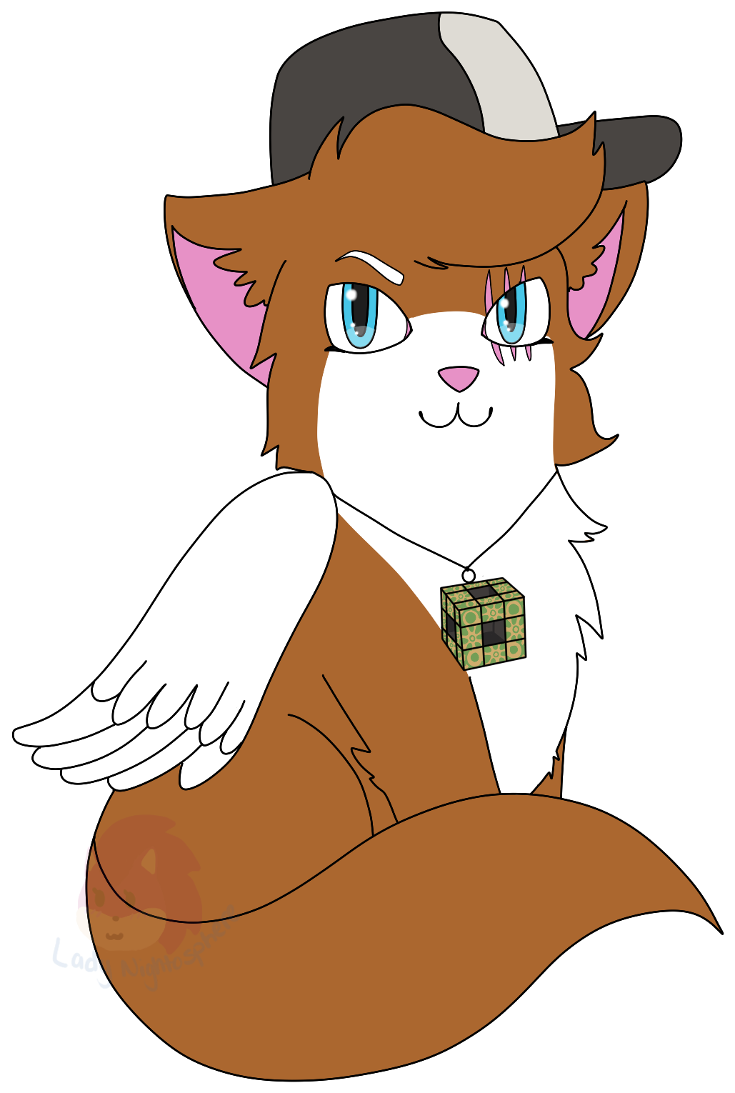 Youtube Friend Flamthecat - Cartoon (1280x1568), Png Download