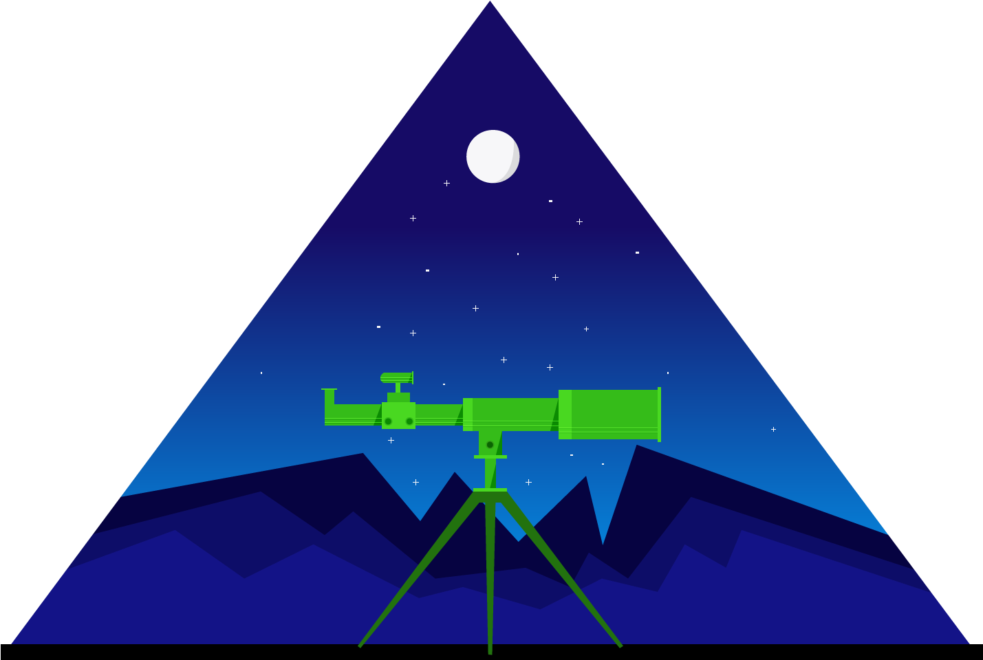 Telescope - Triangle (1428x971), Png Download