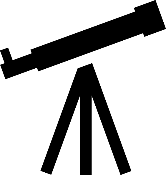 Clipart Freeuse Clip Art At Clker Com Vector Online - Telescope Clipart (564x594), Png Download