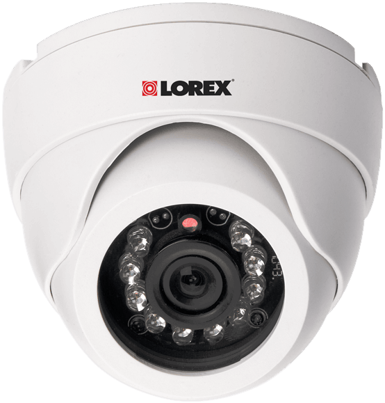 Super Resolution Indoor Night Vision Dome Security - Lorex Dome Security Camera (900x600), Png Download