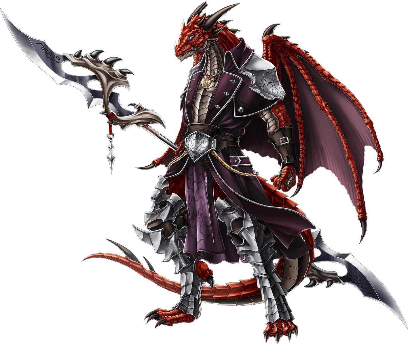 Navi Chara55 0 - Brave Frontier Dragon Type (1436x1212), Png Download
