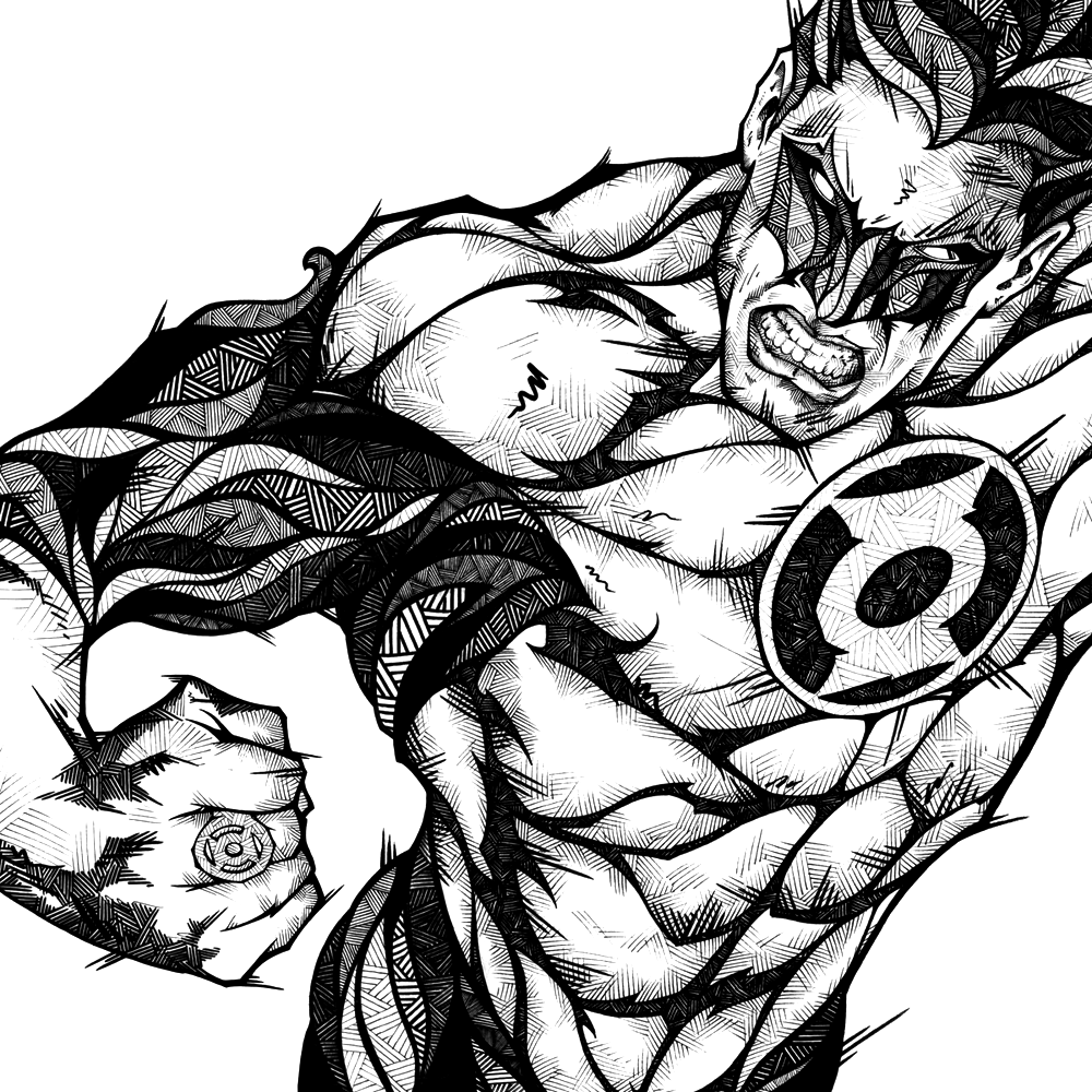 Original Drawings - Dc Comics Black And White (1000x1000), Png Download