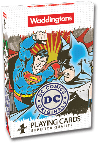 Dc Comics Playing Cards - Dc Comics Waddingtons (600x600), Png Download