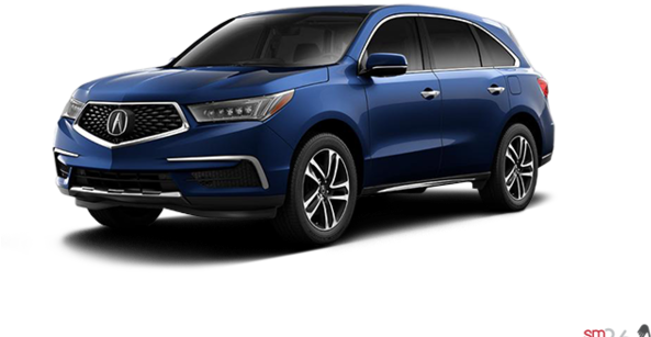 Obsidian Blue Pearl - 2018 Acura Mdx Blue (600x400), Png Download