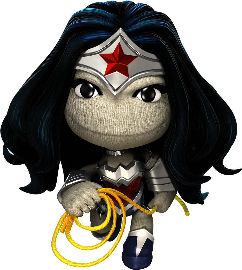 Wonder Woman And Captain Marvel Featured In Littlebigplanet's - Little Big Planet Wonder Woman (1200x1200), Png Download