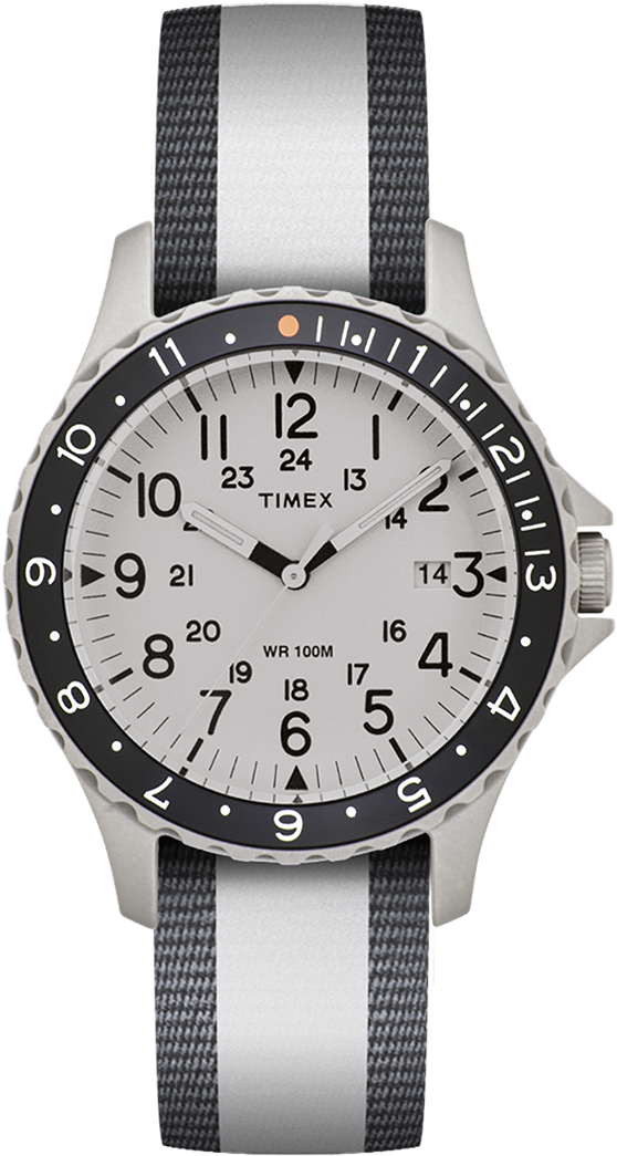 Navi Ocean 38mm Reversible Fabric Strap Watch Large - Timex Men's Watch Navi Ocean | Item #tw2r76000lg (1000x1200), Png Download
