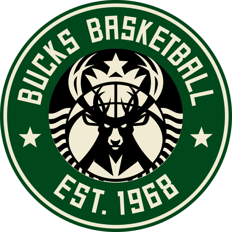 Starbucks X Milwaukee Bucks Logo - Starbucks Logo (786x786), Png Download