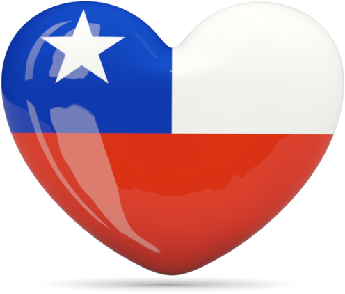 Chile Flag Png Image - Hong Kong Flag Heart (640x480), Png Download