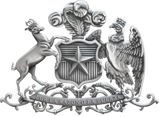 Escudo Nacional De Chile - Crest (531x389), Png Download