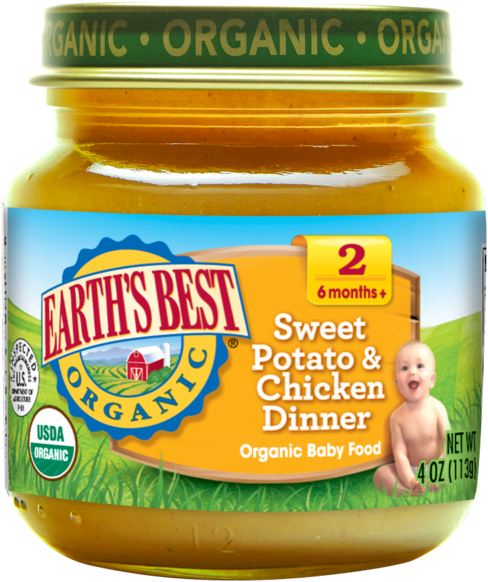 Sweet Potato Chicken - Earth's Best Organic Sweet Potatoes (506x600), Png Download
