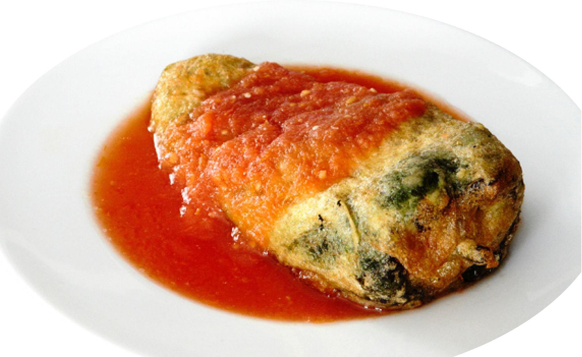 Chile Relleno - Comida Mexicana Tradicional (1900x1166), Png Download