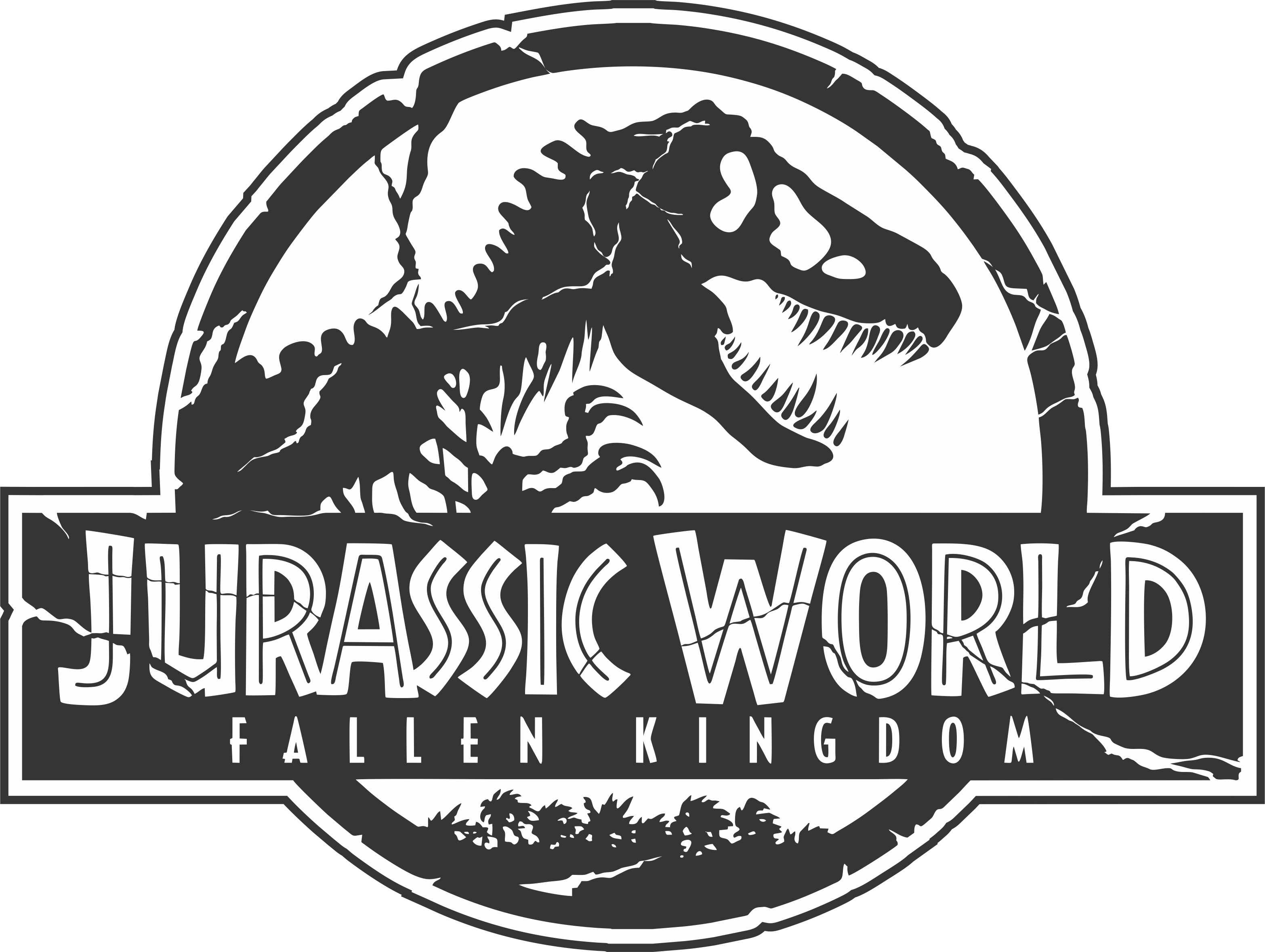 Jurassic World Fallen Kingdom Logo Png Vector - Jurassic World Logo Png (3132x2358), Png Download