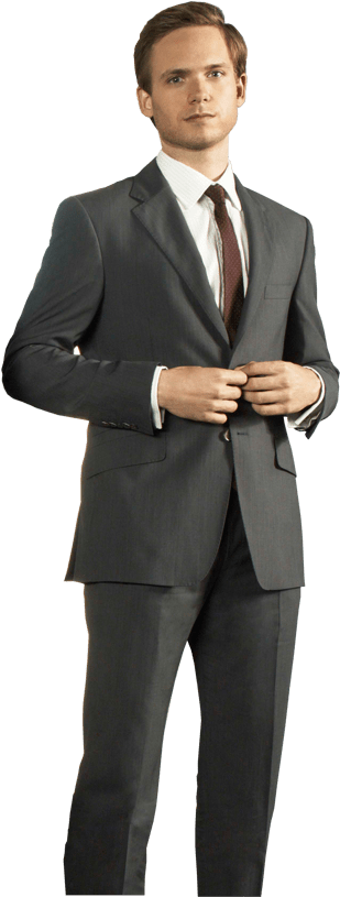 Gente - Gabriel Macht On Suit (407x823), Png Download