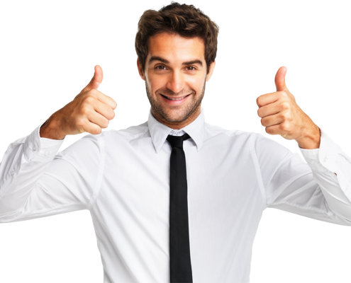 Thumb Up Man Png (495x400), Png Download