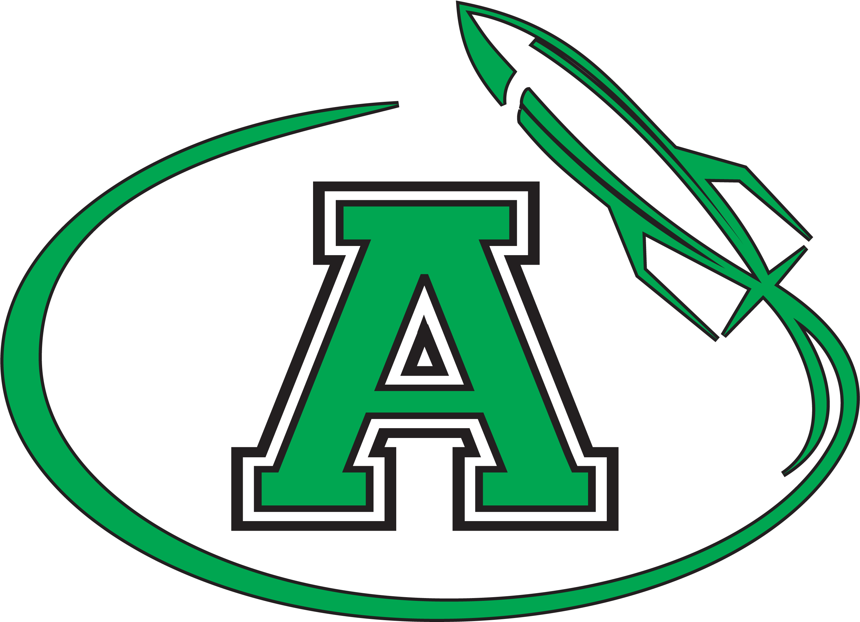 Attleboro High School Logo (3070x2284), Png Download