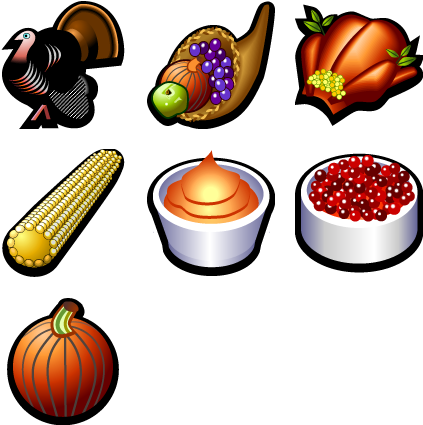 Clip Arts Related To - Thanksgiving Icons (444x444), Png Download