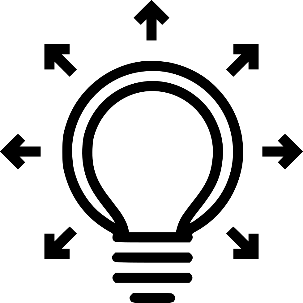 Bulb Creative Mind Thinking Productivity Idea Startup - Initiative Icon (980x978), Png Download