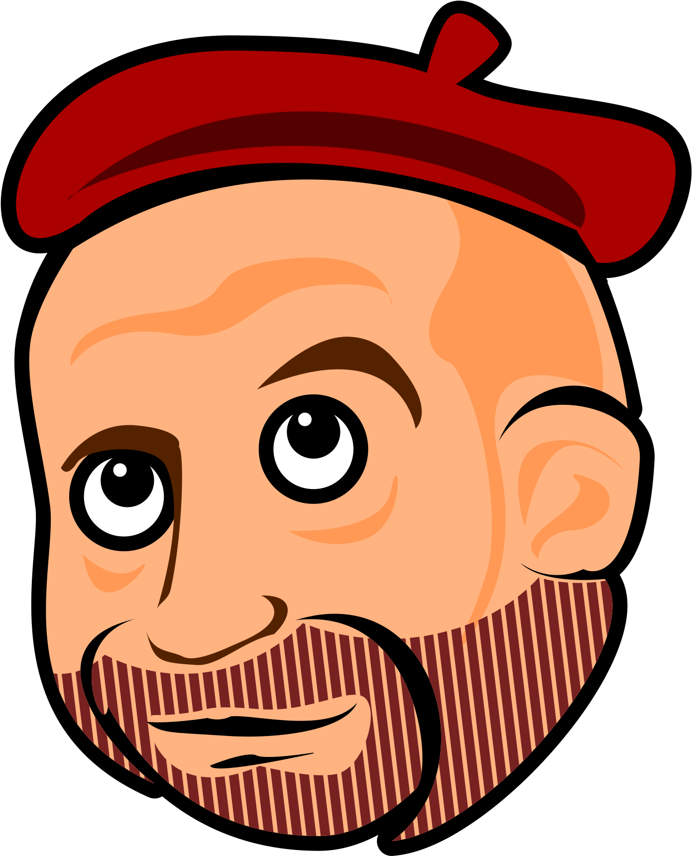 This Free Icons Png Design Of Hombre Con Boina (1697x2400), Png Download