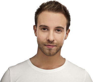 Hombre - Portrait Fond Blanc (584x338), Png Download