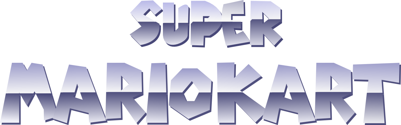 Super Mario Kart Logo - Super Mario Kart Snes Logo (1280x400), Png Download