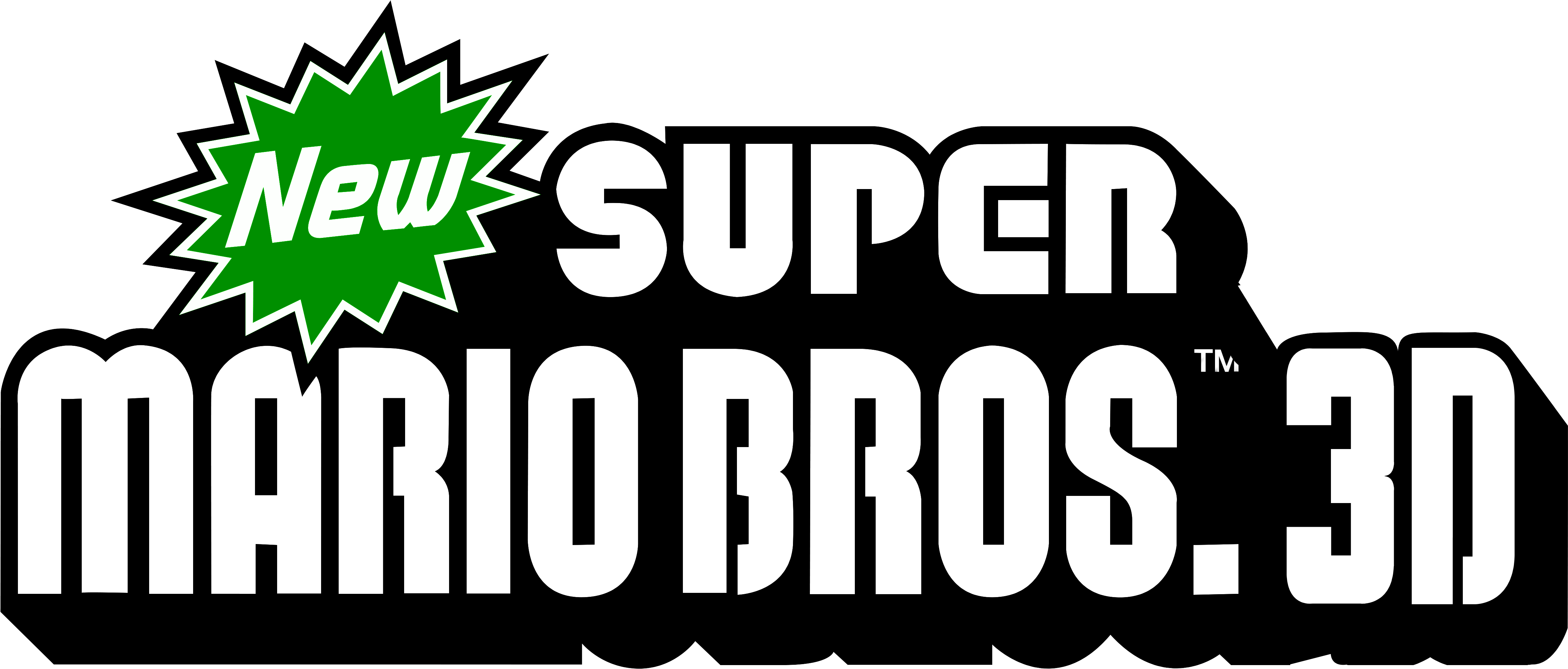 Download File Size New Super Mario Bros Logo Png Png Image With No Background Pngkey Com