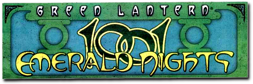 Green Lantern 1001 Emerald Nights Logo - Green Lantern: 1001 Emerald Nights (836x272), Png Download