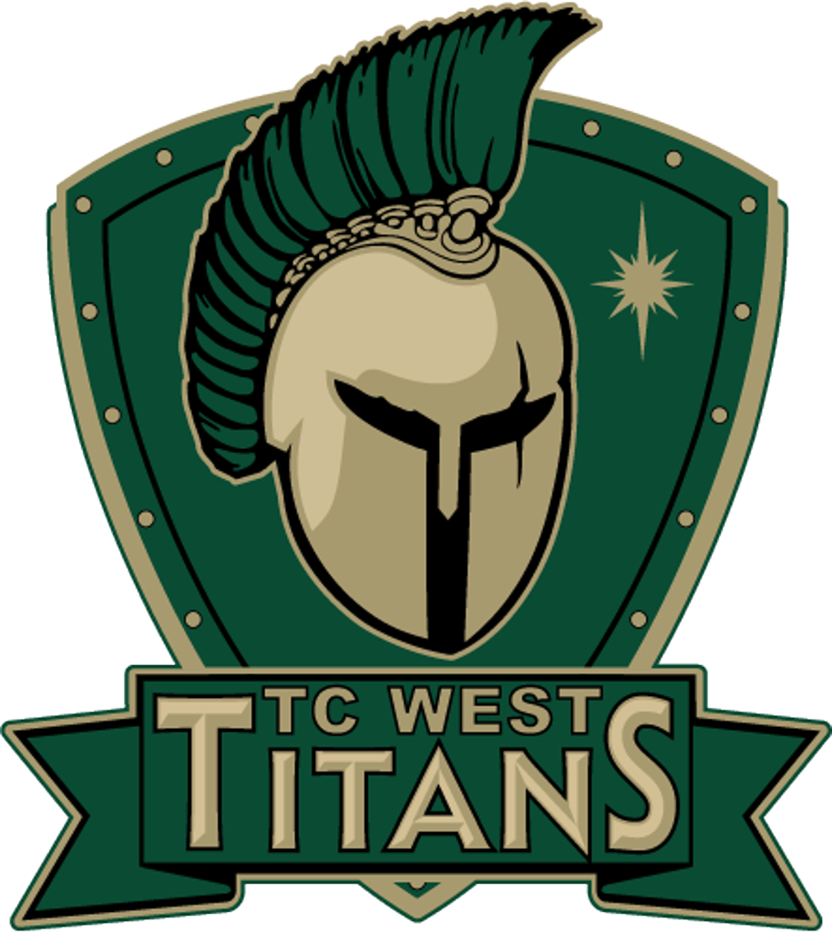 Traverse City West Titans - Traverse City West High School Logo (913x1024), Png Download