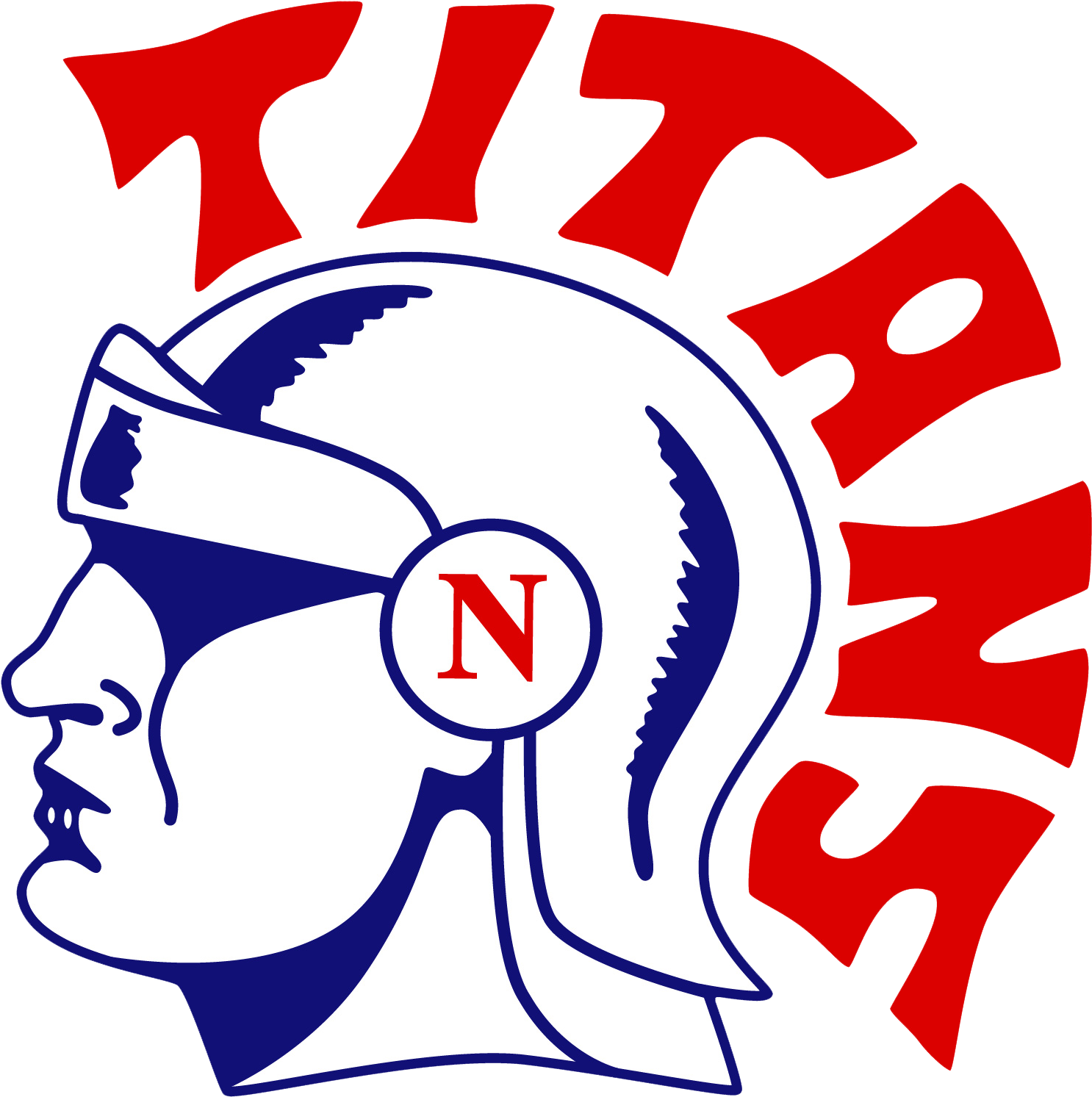 Titan Head Left - Norris Titans (1536x1544), Png Download