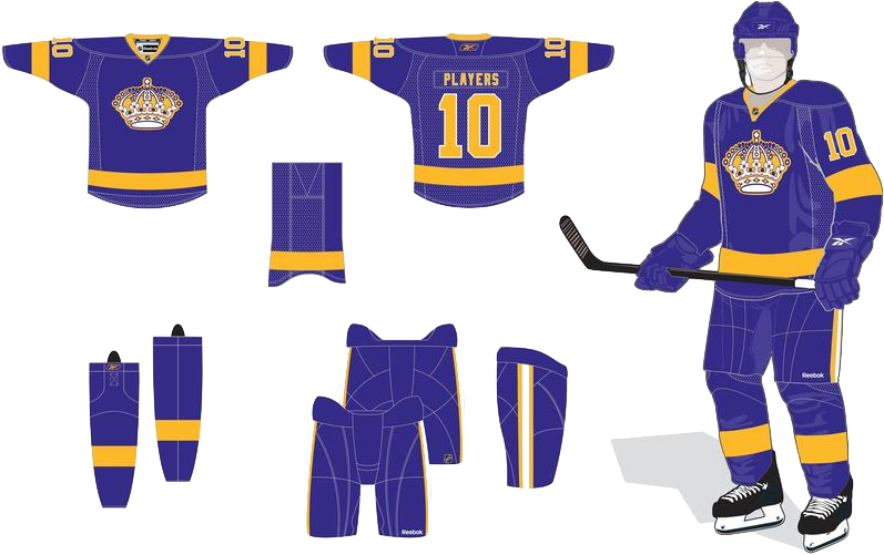 Click Here For A Rendering - Retro La Kings Jersey (805x505), Png Download