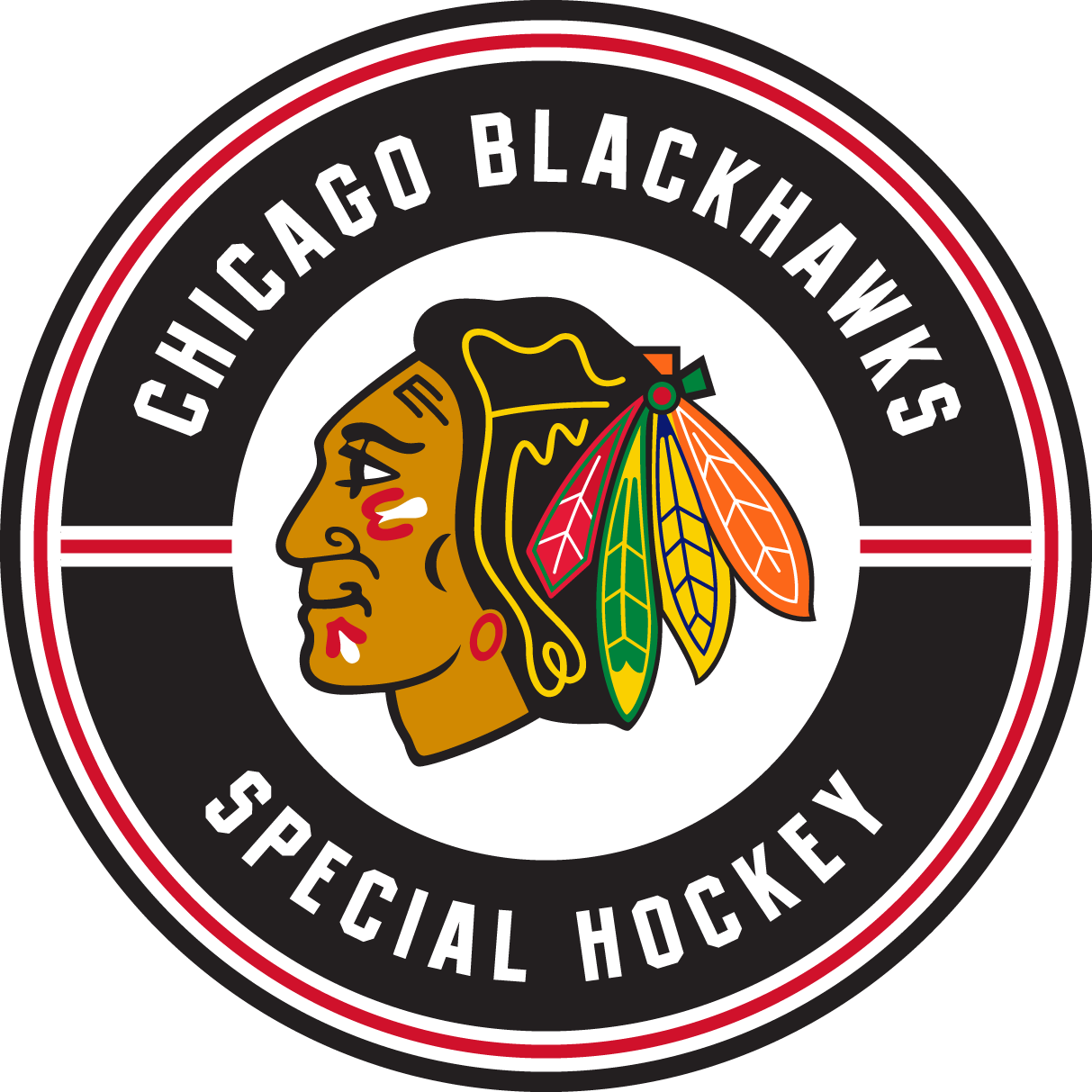 Chicago Blackhawks Special Hockey Logo Transparent - Fathead Chicago Blackhawks Logo Vinyl Wall Graphic (1213x1213), Png Download