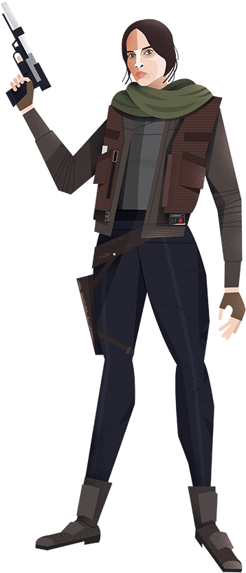 Jyn Erso - Character (672x950), Png Download