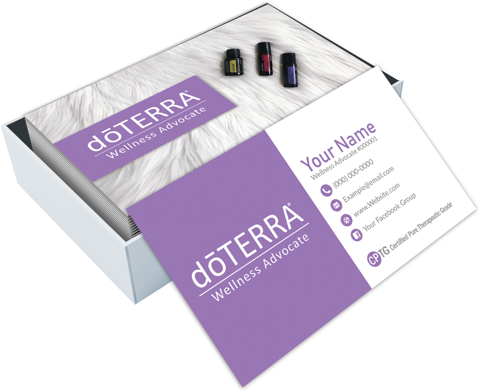 Custom Doterra Business Cards Design - Doterra Essential Oils (1006x850), Png Download