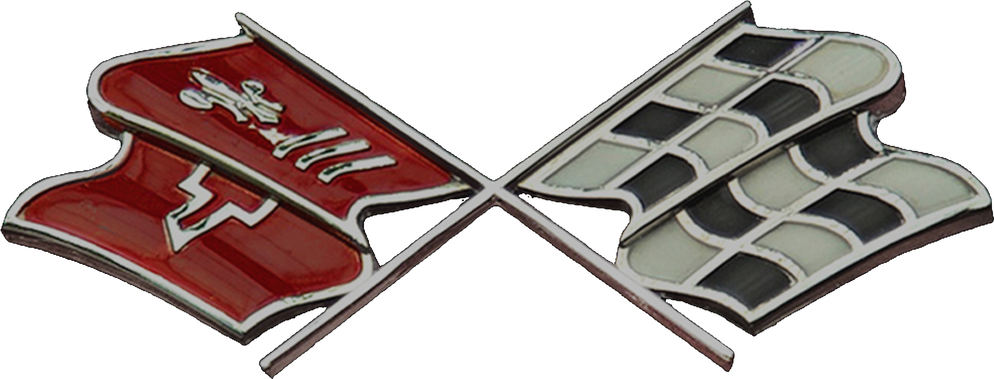 1968-72 - 1967 Corvette Logo (2032x798), Png Download