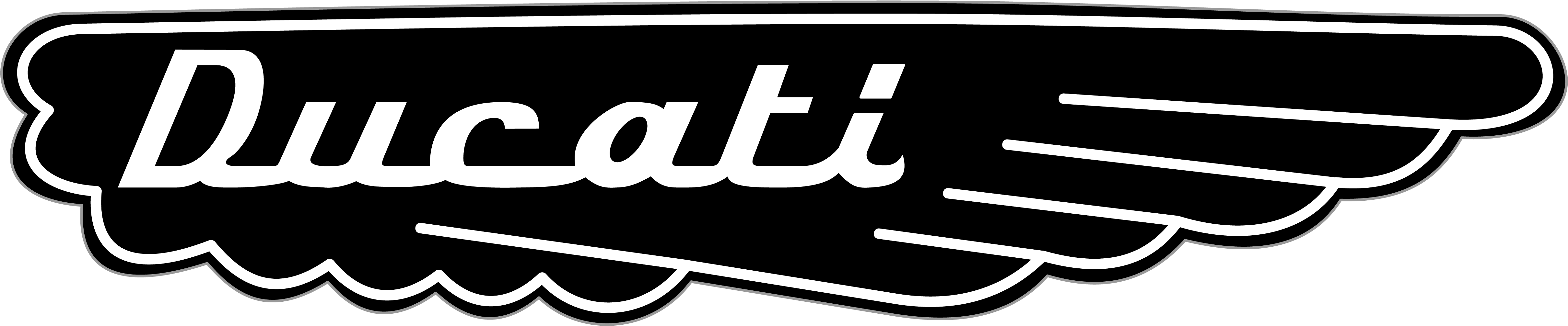 Corvette Vinyl Decal Png - Ducati Logo (5000x2682), Png Download