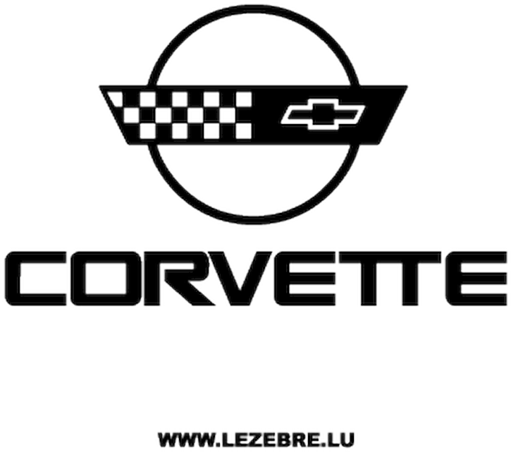 Chevrolet Corvette Logo Decal 3 - C4 Corvette Logo Vector (800x800), Png Download