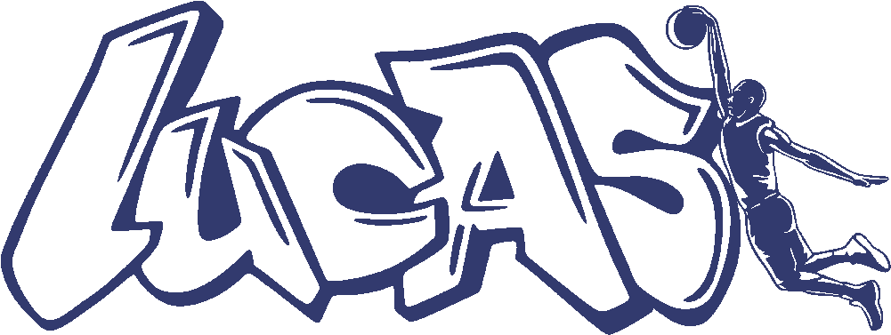 Stickers Lucas Basketball Art - Graffiti Lucas (1000x1000), Png Download