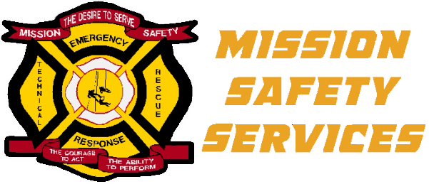Mission Safety Services - Health And Safety Industrial Firefighter Logo (601x259), Png Download