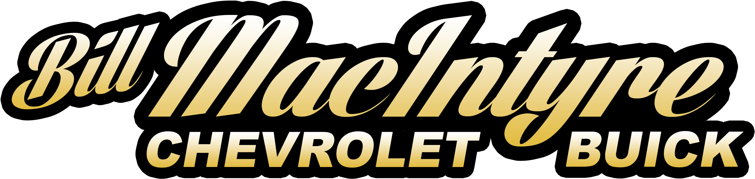 Bill Macintyre Chevrolet Buick (2674x757), Png Download