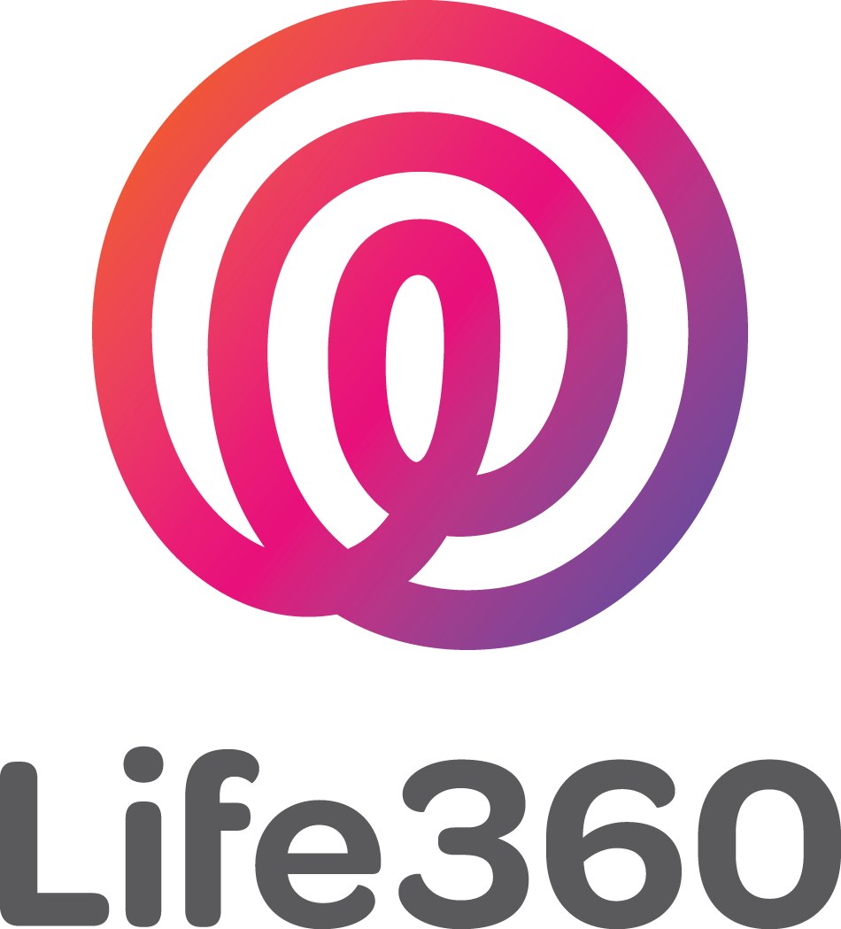Life360 Logo Vertical Gradient Cmyk - Life 360 App (950x1049), Png Download