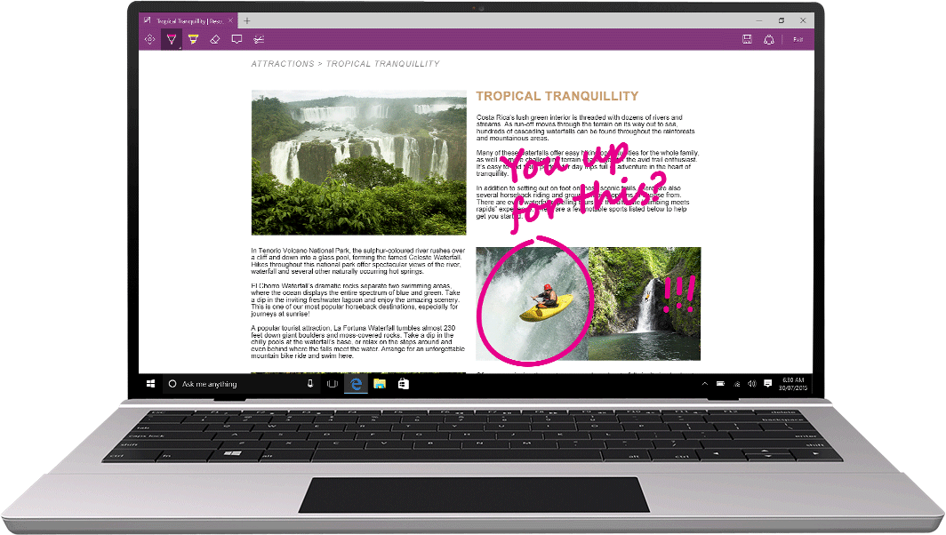 Microsoft Edge - Microsoft Windows 10 Home (1064x602), Png Download