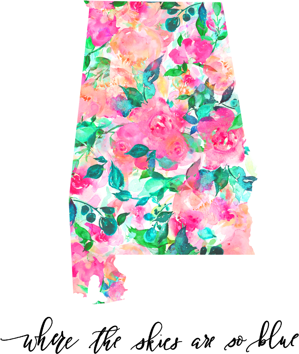 “where The Skies Are So Blue” Alabama Short Sleeve - Skirt (1800x2400), Png Download