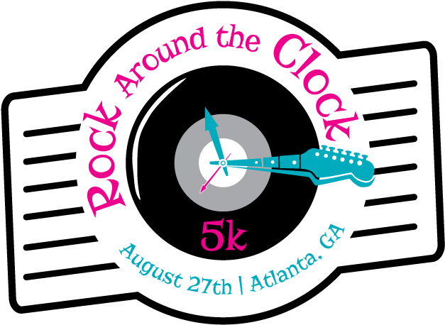 The Rock Around The Clock 5k And The Achy Breaky 5k - Rock Around The Clock Logo (720x720), Png Download